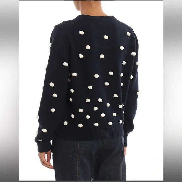 TORY BURCH Sweater in Black/White - Picture 3 of 12
